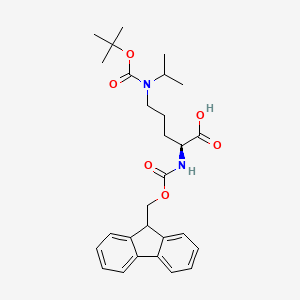 (2S)-2-(9H-fluoren-9-ylmethoxycarbonylamino)-5-[(2-methylpropan-2-yl)oxycarbonyl-propan-2-ylamino]pentanoic acid CAS 1372560-46-7