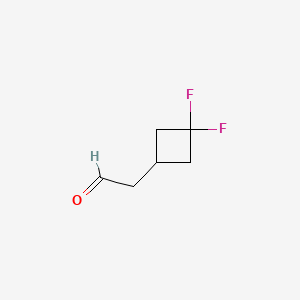 2-(3,3-difluorocyclobutyl)acetaldehyde CAS 1374657-08-5