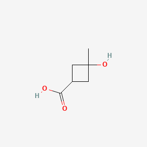 3-hydroxy-3-methylcyclobutane-1-carboxylic acid CAS 1384855-41-7