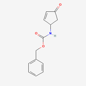 benzyl N-(4-oxocyclopent-2-en-1-yl)carbamate CAS 138499-01-1