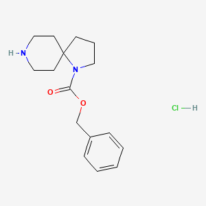 benzyl 1,8-diazaspiro[4.5]decane-1-carboxylate;hydrochloride CAS 1385696-68-3