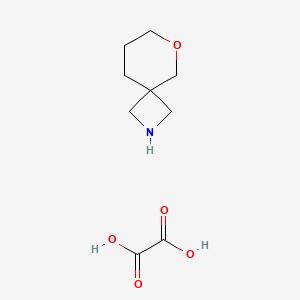 6-oxa-2-azaspiro[3.5]nonane;oxalic acid CAS 1389264-15-6