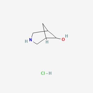 3-azabicyclo[3.1.1]heptan-6-ol;hydrochloride CAS 1389264-28-1