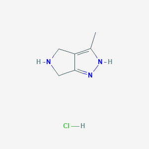 3-methyl-2,4,5,6-tetrahydropyrrolo[3,4-c]pyrazole;hydrochloride CAS 1389264-31-6