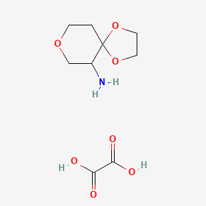 oxalic acid;1,4,8-trioxaspiro[4.5]decan-6-amine CAS 1392803-05-2