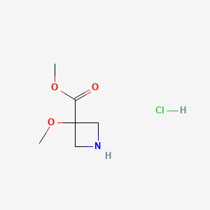 methyl 3-methoxyazetidine-3-carboxylate;hydrochloride CAS 1392803-11-0