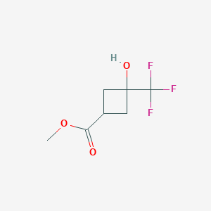 methyl 3-hydroxy-3-(trifluoromethyl)cyclobutane-1-carboxylate CAS 1392803-31-4