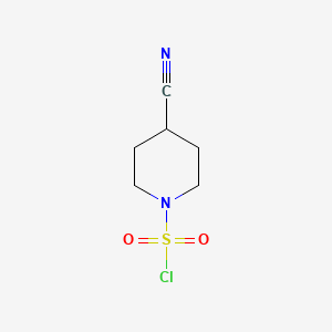 4-cyanopiperidine-1-sulfonyl chloride CAS 1392803-35-8
