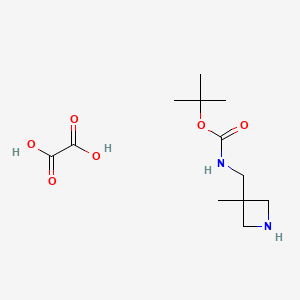 tert-butyl N-[(3-methylazetidin-3-yl)methyl]carbamate;oxalic acid CAS 1392803-42-7