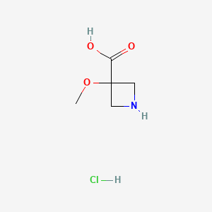 3-methoxyazetidine-3-carboxylic acid;hydrochloride CAS 1392804-40-8