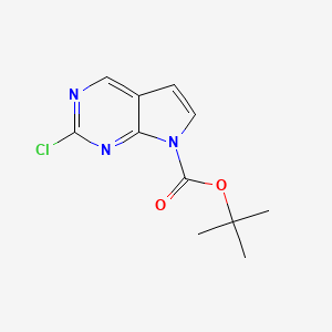 tert-butyl 2-chloropyrrolo[2,3-d]pyrimidine-7-carboxylate CAS 1393648-54-8