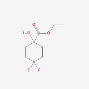 ethyl 4,4-difluoro-1-hydroxycyclohexane-1-carboxylate CAS 1393824-30-0