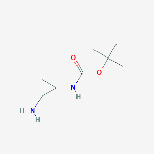tert-butyl N-(2-aminocyclopropyl)carbamate CAS 1395492-00-8