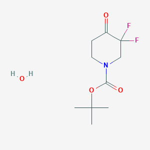 tert-butyl 3,3-difluoro-4-oxopiperidine-1-carboxylate;hydrate CAS 1400264-85-8