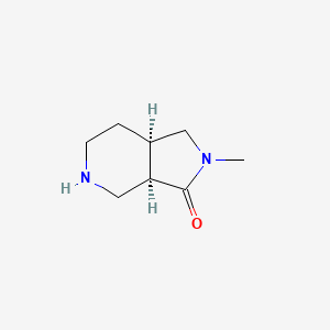 (3aR,7aR)-2-methyl-3a,4,5,6,7,7a-hexahydro-1H-pyrrolo[3,4-c]pyridin-3-one CAS 1400744-16-2