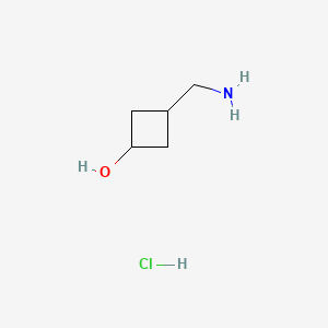 3-(aminomethyl)cyclobutan-1-ol;hydrochloride CAS 1400744-20-8
