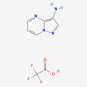 pyrazolo[1,5-a]pyrimidin-3-amine;2,2,2-trifluoroacetic acid CAS 1400764-19-3