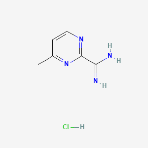 4-methylpyrimidine-2-carboximidamide;hydrochloride CAS 1400764-31-9