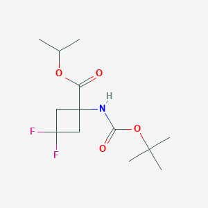 propan-2-yl 3,3-difluoro-1-[(2-methylpropan-2-yl)oxycarbonylamino]cyclobutane-1-carboxylate CAS 1403766-72-2