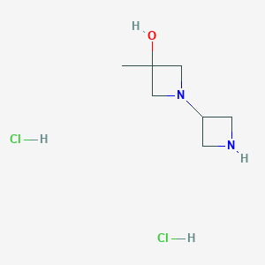 1-(azetidin-3-yl)-3-methylazetidin-3-ol;dihydrochloride CAS 1403766-73-3