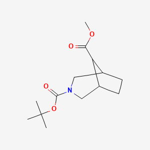 3-O-tert-butyl 8-O-methyl 3-azabicyclo[3.2.1]octane-3,8-dicarboxylate CAS 1403766-87-9