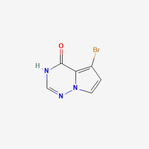 5-bromo-3H-pyrrolo[2,1-f][1,2,4]triazin-4-one CAS 1403767-05-4