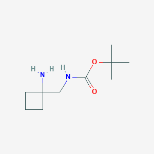 tert-butyl N-[(1-aminocyclobutyl)methyl]carbamate CAS 1403767-13-4