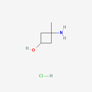 3-amino-3-methylcyclobutan-1-ol;hydrochloride CAS 1403767-32-7