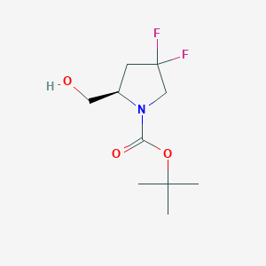 tert-butyl (2R)-4,4-difluoro-2-(hydroxymethyl)pyrrolidine-1-carboxylate CAS 1407991-22-3