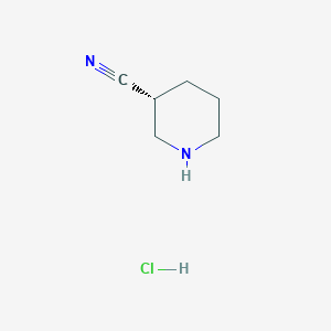 (3R)-piperidine-3-carbonitrile;hydrochloride CAS 1407991-27-8