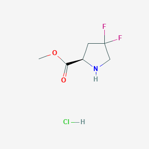 methyl (2R)-4,4-difluoropyrrolidine-2-carboxylate;hydrochloride CAS 1408057-39-5