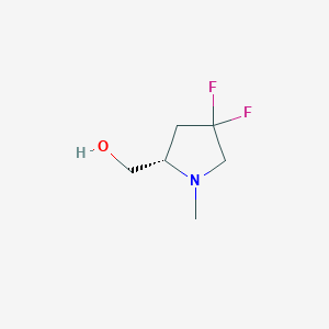 [(2S)-4,4-difluoro-1-methylpyrrolidin-2-yl]methanol CAS 1408057-44-2