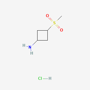 3-methylsulfonylcyclobutan-1-amine;hydrochloride CAS 1408074-56-5