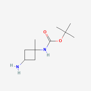 tert-butyl N-(3-amino-1-methylcyclobutyl)carbamate CAS 1408074-61-2