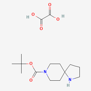 tert-butyl 1,8-diazaspiro[4.5]decane-8-carboxylate;oxalic acid CAS 1408075-17-1