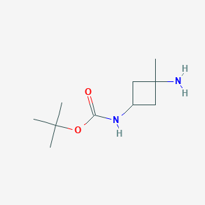tert-butyl N-(3-amino-3-methylcyclobutyl)carbamate CAS 1408075-91-1