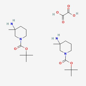 bis(tert-butyl 3-amino-3-methylpiperidine-1-carboxylate);oxalic acid CAS 1408076-33-4