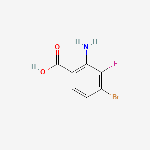 2-amino-4-bromo-3-fluorobenzoic acid CAS 1416013-62-1