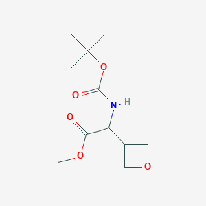 methyl 2-[(2-methylpropan-2-yl)oxycarbonylamino]-2-(oxetan-3-yl)acetate CAS 1416323-08-4