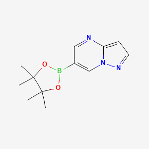 6-(4,4,5,5-tetramethyl-1,3,2-dioxaborolan-2-yl)pyrazolo[1,5-a]pyrimidine CAS 1416437-27-8
