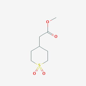 methyl 2-(1,1-dioxothian-4-yl)acetate CAS 1419101-16-8
