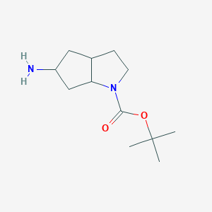 tert-butyl 5-amino-3,3a,4,5,6,6a-hexahydro-2H-cyclopenta[b]pyrrole-1-carboxylate CAS 1419101-27-1
