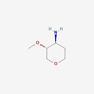 (3R,4S)-3-methoxyoxan-4-amine CAS 1421066-70-7