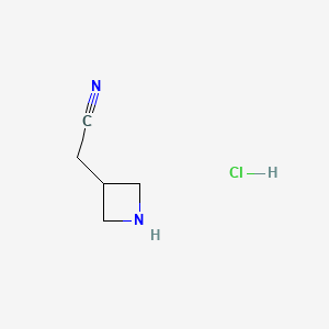 2-(azetidin-3-yl)acetonitrile;hydrochloride CAS 1423057-36-6