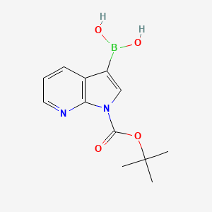 [1-[(2-methylpropan-2-yl)oxycarbonyl]pyrrolo[2,3-b]pyridin-3-yl]boronic acid CAS 1425334-89-9