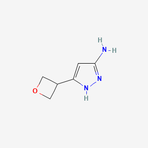 5-(oxetan-3-yl)-1H-pyrazol-3-amine CAS 1425932-06-4