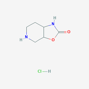 3a,4,5,6,7,7a-hexahydro-1H-[1,3]oxazolo[5,4-c]pyridin-2-one;hydrochloride CAS 1427170-55-5