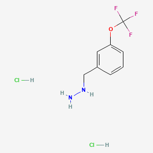 [3-(trifluoromethoxy)phenyl]methylhydrazine;dihydrochloride CAS 1427396-65-3
