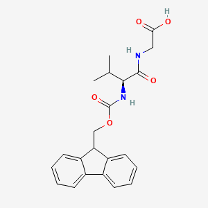 2-[[(2S)-2-(9H-fluoren-9-ylmethoxycarbonylamino)-3-methylbutanoyl]amino]acetic acid CAS 142810-19-3