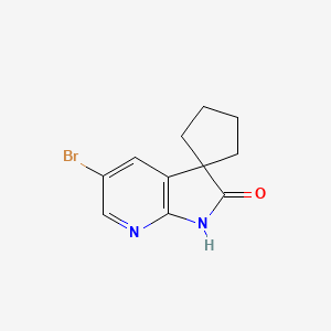 5-bromospiro[1H-pyrrolo[2,3-b]pyridine-3,1'-cyclopentane]-2-one CAS 1428799-34-1
